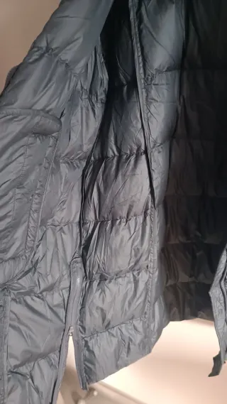 Abrigo Couchel gris con capucha