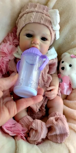 Bebé Reborn Silicona Completa 33-34 cm