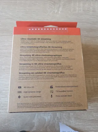 Fire TV Stick 4K ultra Wi-Fi 6 8gb nuevo