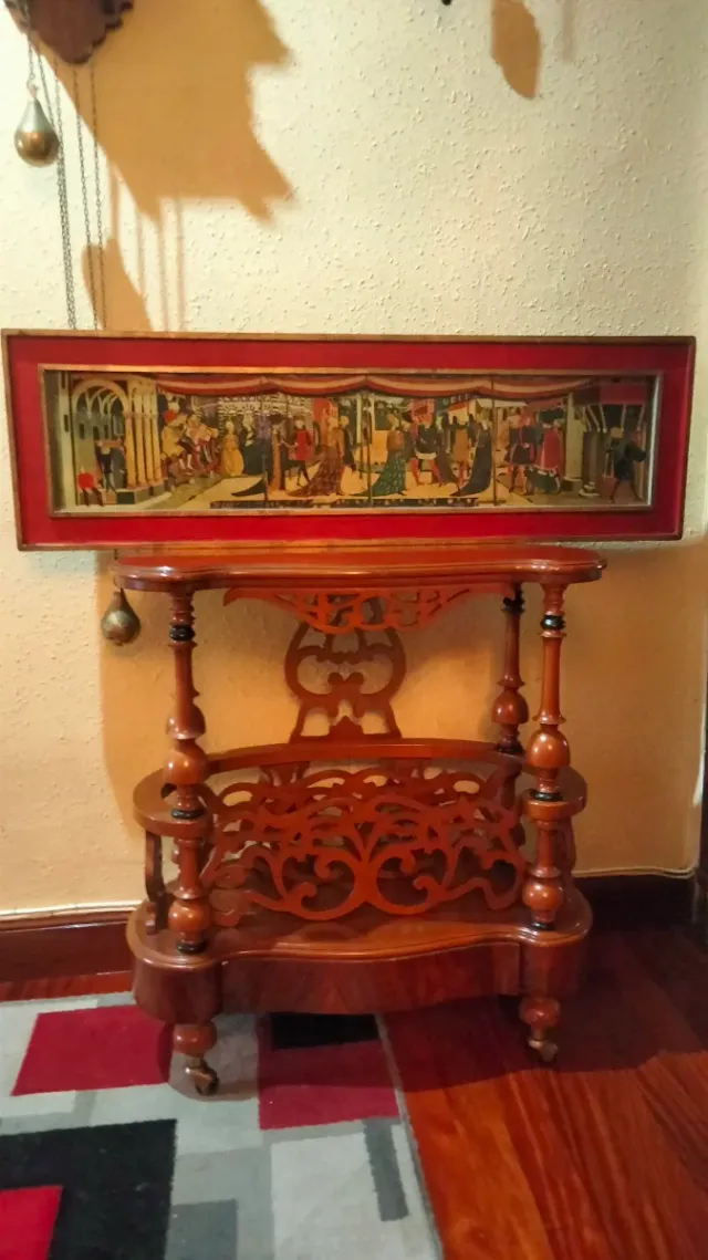 Antico dipinto quadro con cornice dorata