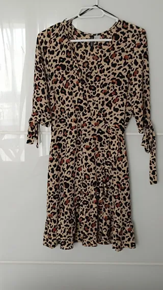 Vestido estampado leopardo Divided Talla S