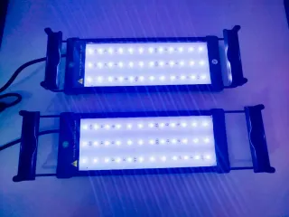 2 lámparas Acuario ajustable y configurable RGB+W