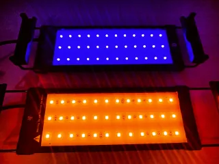 2 lámparas Acuario ajustable y configurable RGB+W