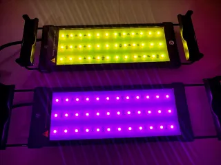 2 lámparas Acuario ajustable y configurable RGB+W