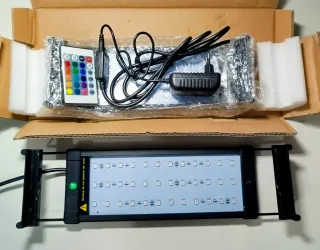 2 lámparas Acuario ajustable y configurable RGB+W