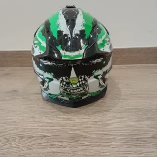 Casco Infantil Motocross Verde