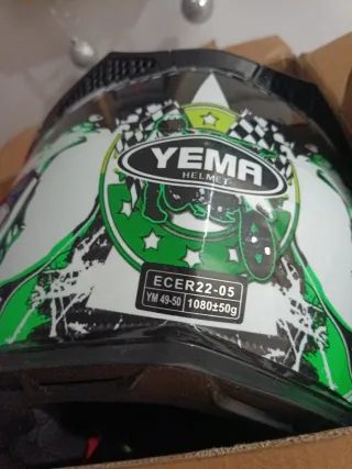 Casco Infantil Motocross Verde