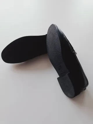 Mocasines Duxe + Dexter Mujer Negros y Blancos