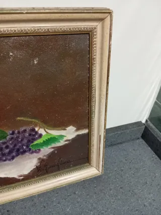 Quadro con frutta dipinta misura 45x30