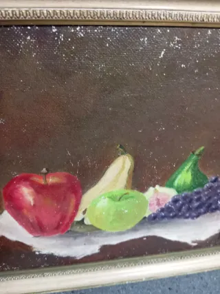 Quadro con frutta dipinta misura 45x30