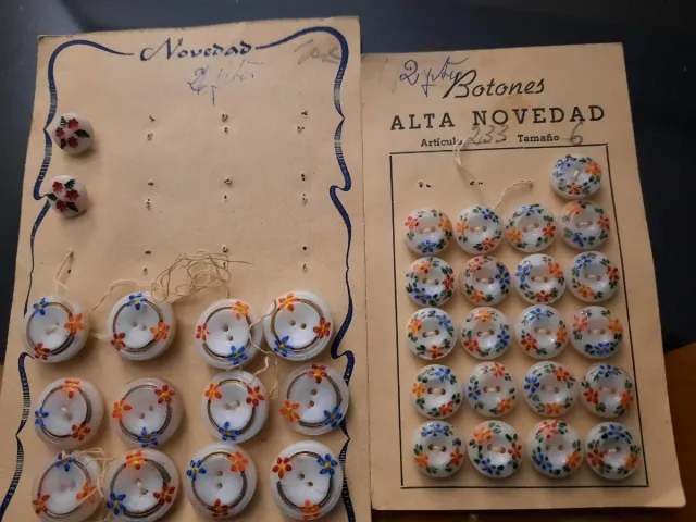 Botones Vintage Pintados a Mano