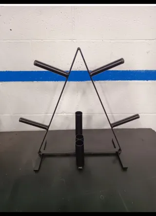 Soporte para discos de pesas decathlon domyos