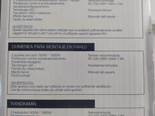 Chimenea eléctrica moderna