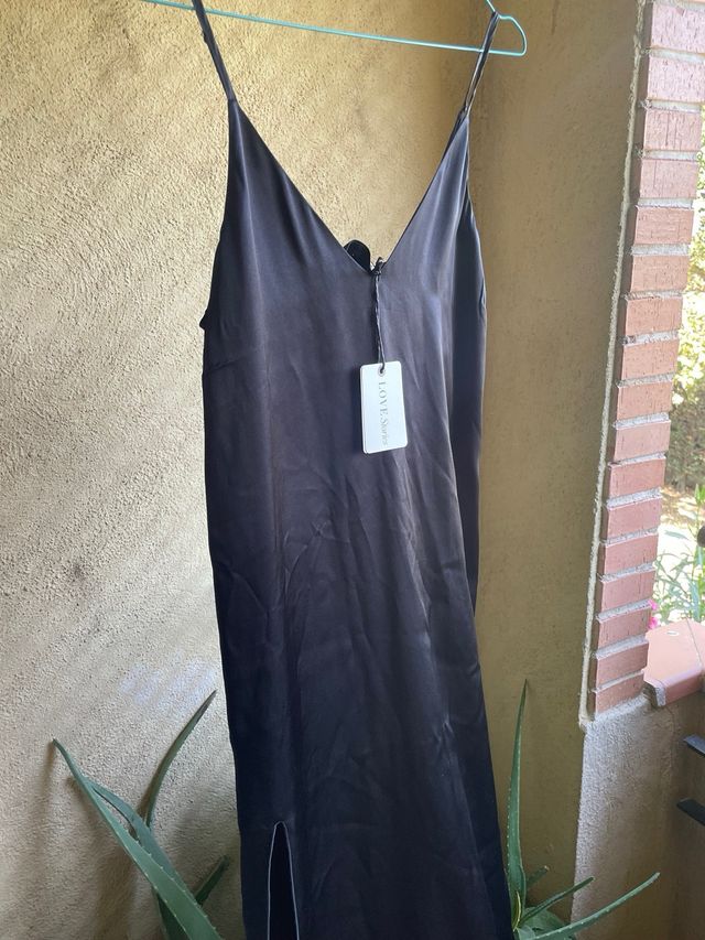 Vestido Lencero Love Stories Negro Talla S