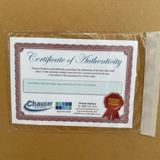 Camiseta con autógrafo de Simon Davies original