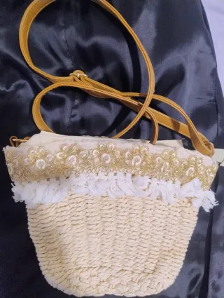 Bolso pequeño mujer correa cuero ajustable