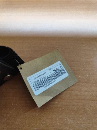 Cinturón elástico, pedrería dorado y plateado