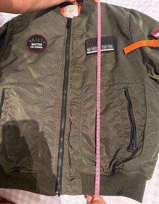Cazadora Bomber aviador verde militar