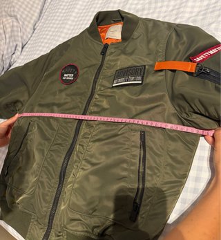 Cazadora Bomber aviador verde militar