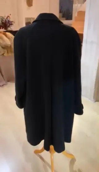 Abrigo Loewe Mujer Negro Talla M