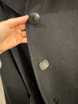 Abrigo Loewe Mujer Negro Talla M