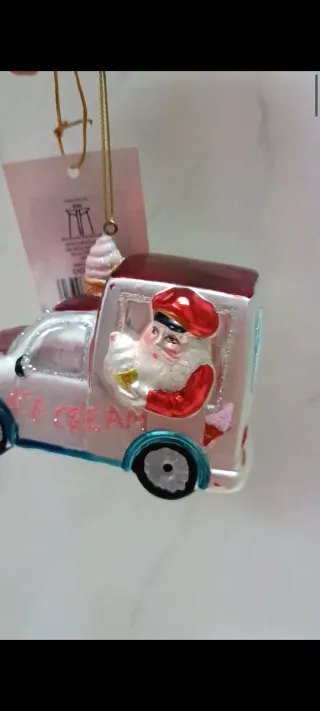 Pallina decorazione furgoncino gelato