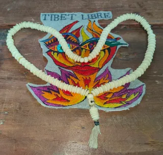 Collana Japamala osso Tibet Nepal Budda