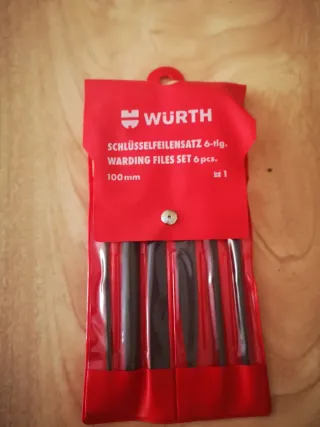 Juego de limas WURTH 6 pzs 100mm
