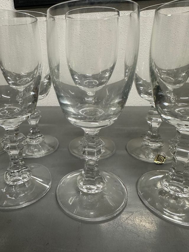 12 Calici Cristallo Boemia Vintage Nuovi