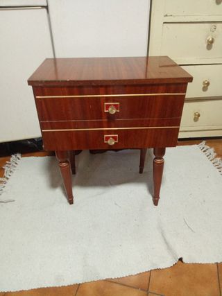 Mesita vintage madera para restaurar