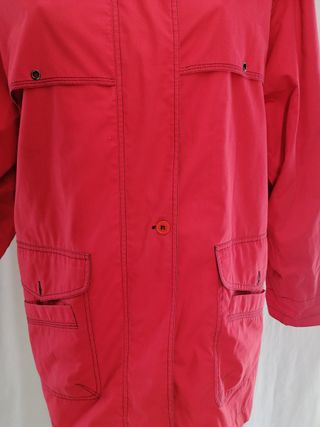 Parka impermeabile donna rossa taglia XL