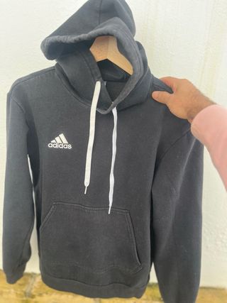 Sudadera Adidas con capucha negra Talla XS