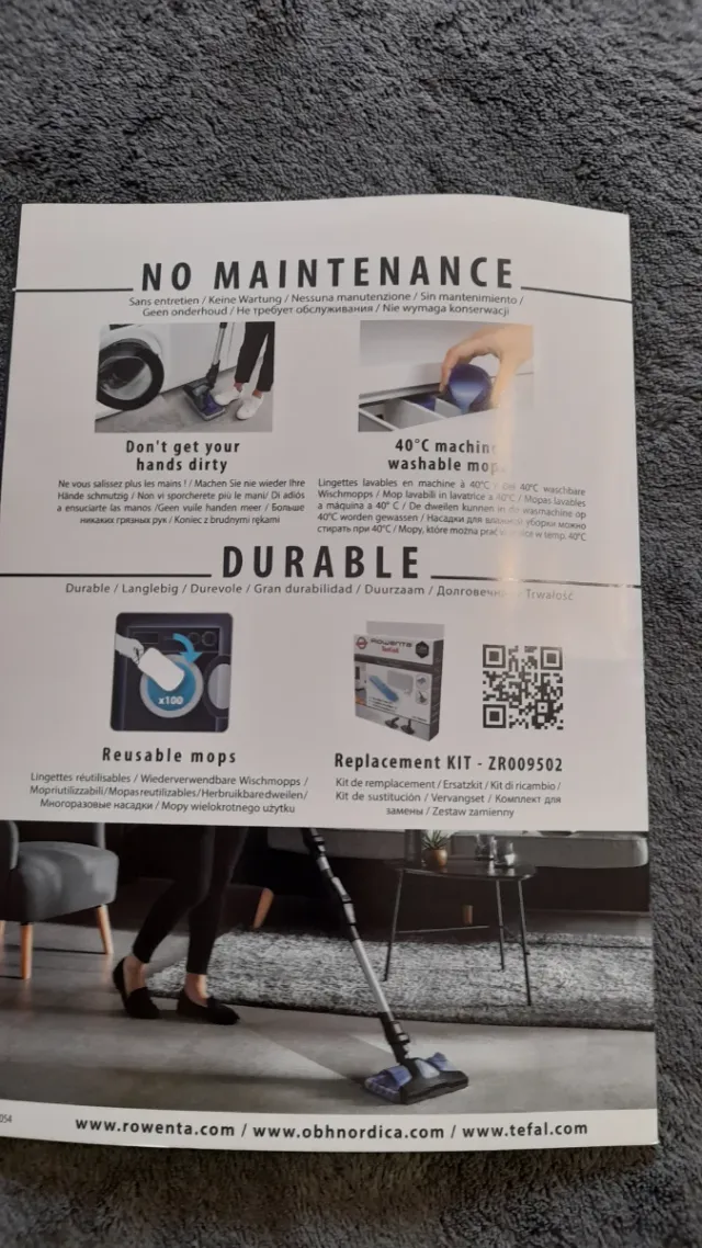 Accessorio lava e aspira x scopa Rowenta