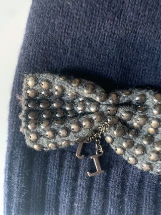 Cappello lana misto cashmere blu