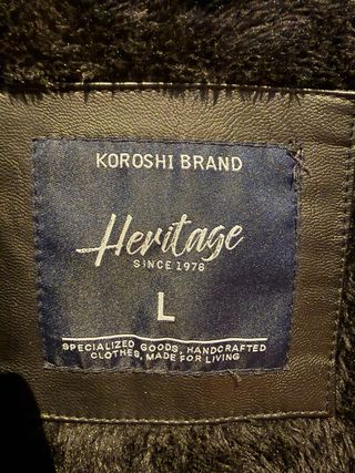 Cazadora Chaqueta moto tipo cuero polipiel negra