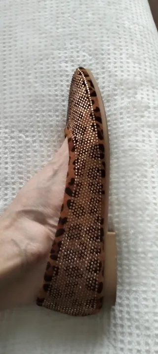 Bailarinas Marrones y Doradas