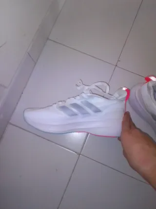Zapatillas Adidas Mujer Talla 39.5 Blancas