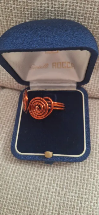 Set 2 anelli artigianali filati