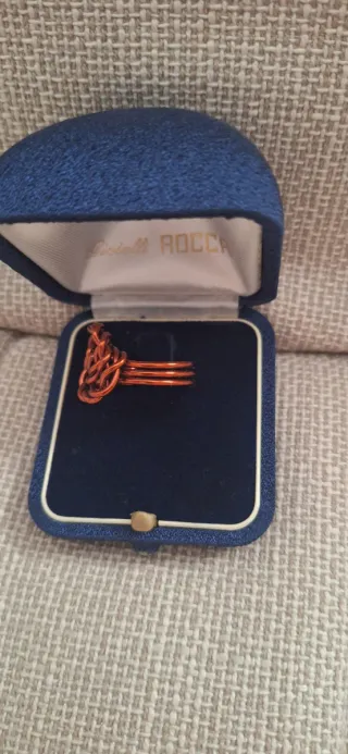 Set 2 anelli artigianali filati