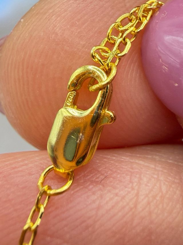 Collana Punto Luce Moissanite 1 ct Oro