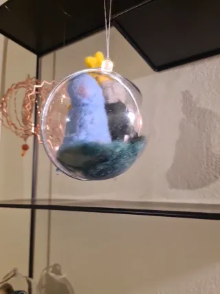 Presepe lana cardata semisfera