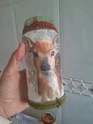 Bote decorativo ciervo