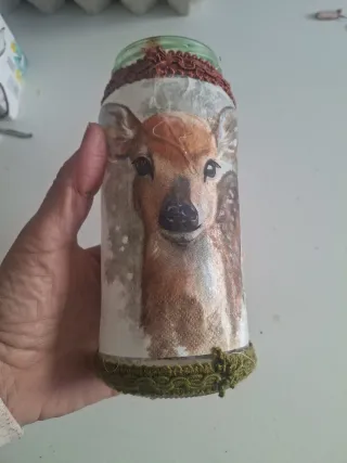 Bote decorativo ciervo