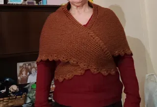 Toquilla tejida para 7/9/11 años marron, caldera