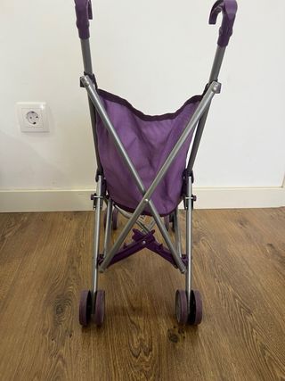 Carrito de muñecas plegable morado