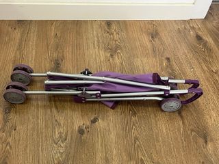 Carrito de muñecas plegable morado