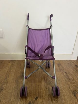 Carrito de muñecas plegable morado