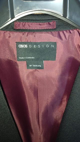 Americana ASOS DESIGN punto negra talla M