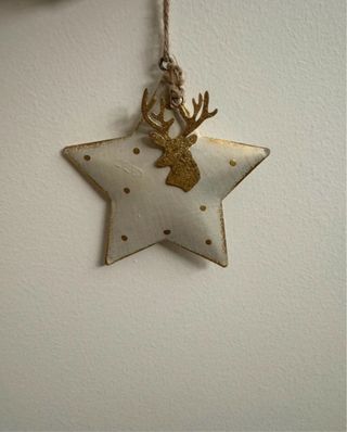 Stella decorativa renna da appendere all’albero
