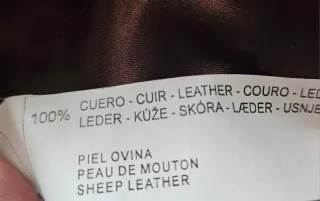 Cazadora de piel marrón chocolate